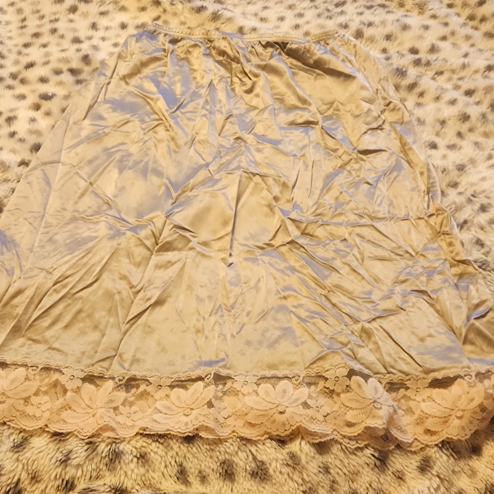 Vintage lace trim slip